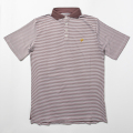 Public Drip Men's Striped Polo Mauve/White