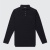 Public Drip メンズ ロングスリーブ ワッフルニット ポロ Navy 正面画像