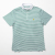 Public Drip メンズ ストライプポロ Green/White 正面 全体画像