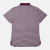 Public Drip メンズ ストライプポロ Maroon/White 背面 デザイン画像