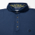 Public Drip Tonal Polo 4ボタン仕様 襟元クローズアップ