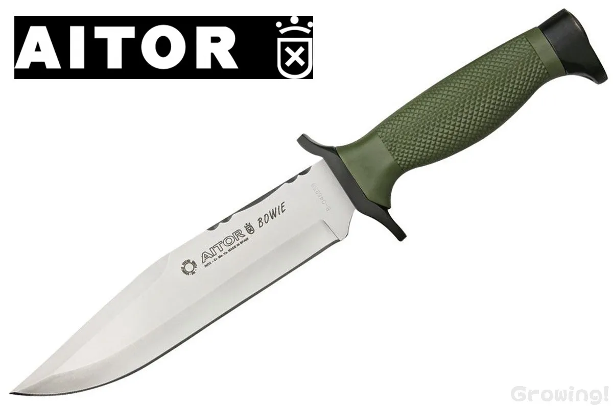 AITOR【アイトール】■ ボウイ NATO シルバーブレード サバイバルナイフ フィックスド スペイン製 【配送料無料】