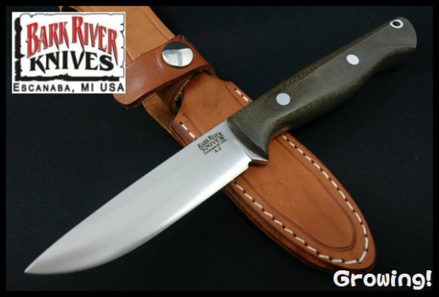 BARK RIVER KNIVES【バークリバー・ナイブス】■ 「ガンニー」「HUNTER」【A-2】【ランプレス】【グリーンマイカルタ】ガニー Gunny 【配送料無料】 【廃番】