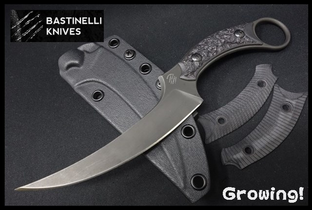 Bastinelli 【バスティネリ】■ 「マコ」 FIXED スカル 【ダークSW】 【N690Co】【G-10】MAKO 【配送料無料】