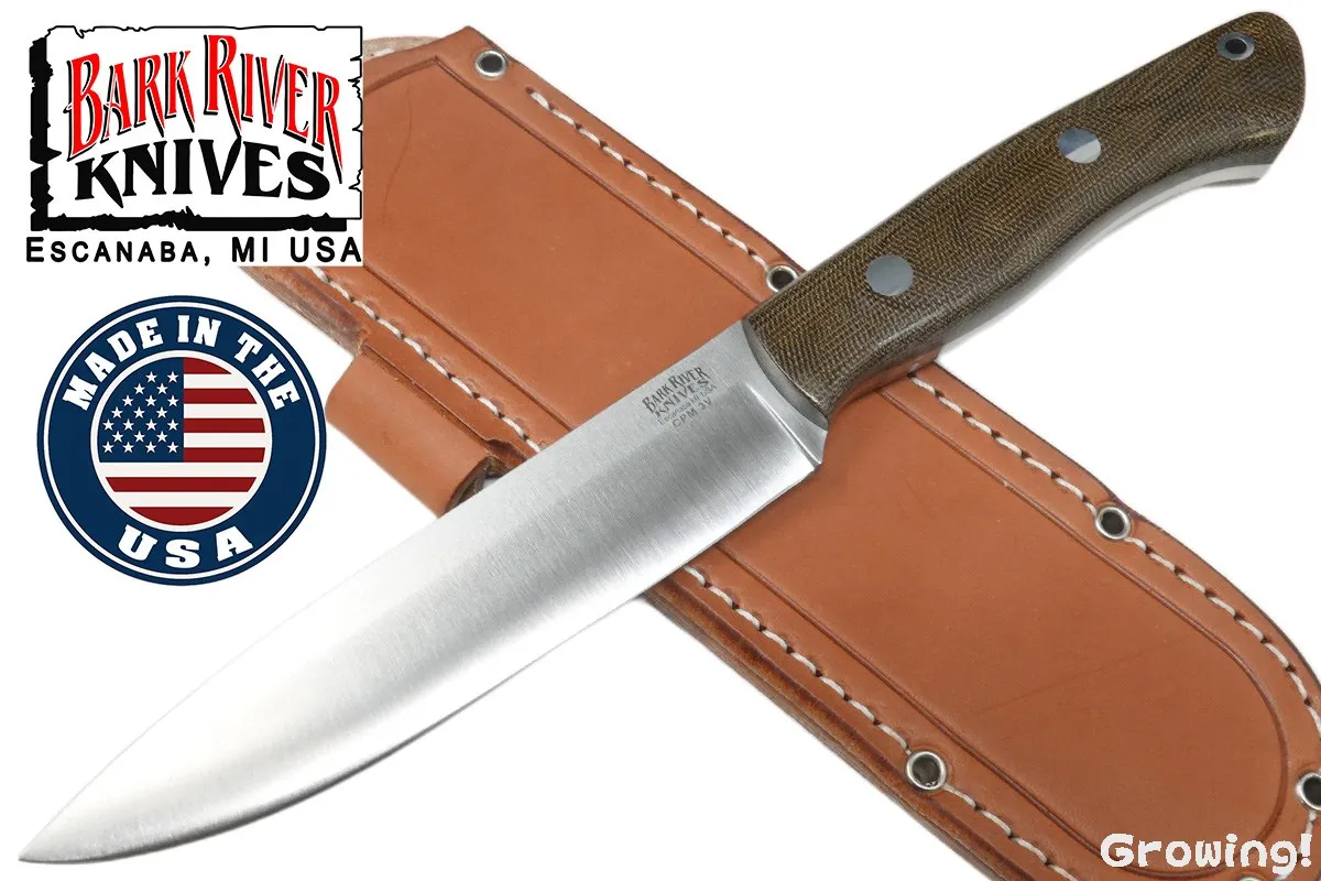 BARK RIVER KNIVES【バークリバー・ナイブス】■ 「オーロラ2」【CPM-3V】【グリーンマイカルタ】AURORA II ブッシュクラフトアメリカ製 【配送料無料】