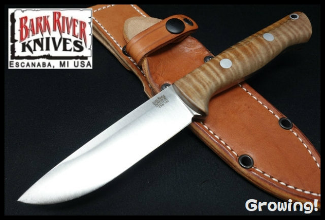 BARK RIVER KNIVES【バークリバー・ナイブス】■ 「ブラボー1」【CPM-154】【メープル】BRAVO1 ハンティング 【配送料無料】 【廃番】