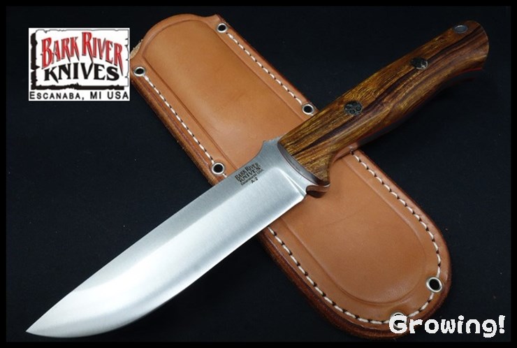BARK RIVER KNIVES【バークリバー・ナイブス】■ 「ブラボー1.25」【A-2】【アイアンウッド】 【レッドライナー】【モザイクピン】BRAVO 1.25 【配送料無料】 【廃番】