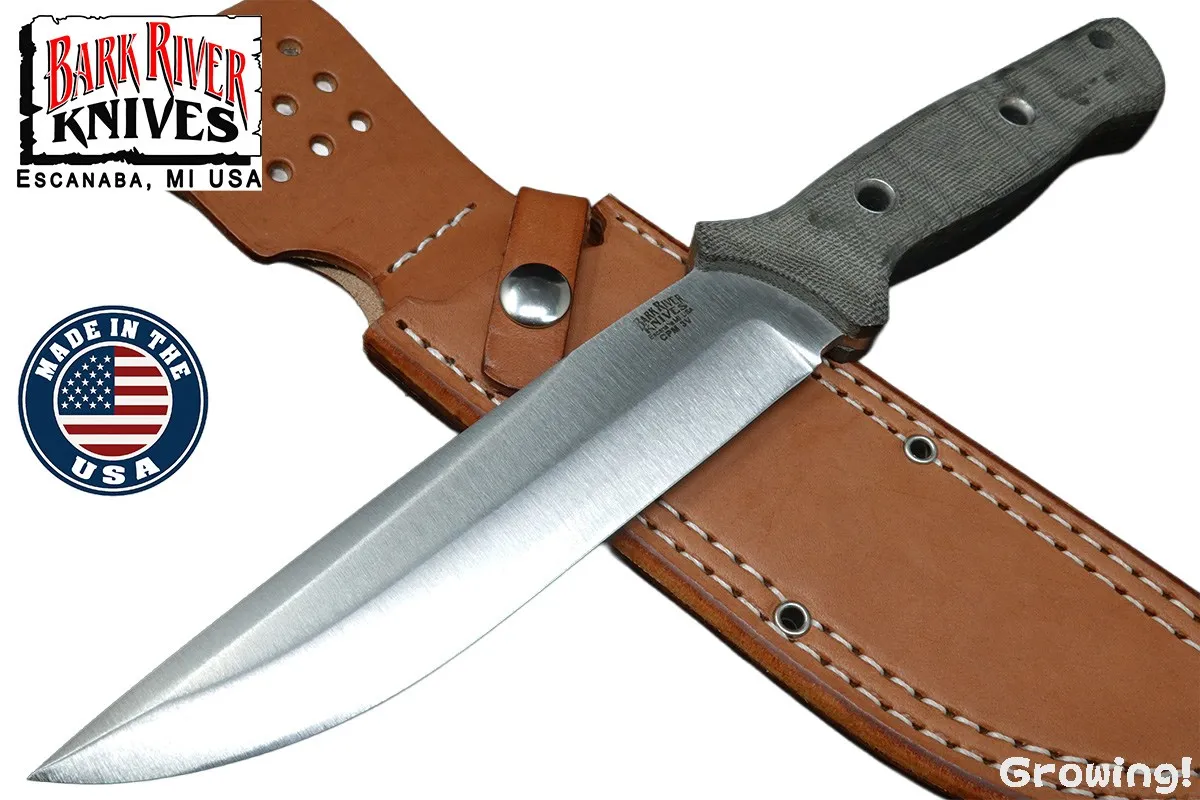 BARK RIVER KNIVES【バークリバー・ナイブス】■ 「ブラボー6」Gen II 【CPM-3V】【マット グリーン マイカルタ】BRAVO 6 フィックスド フルタング アメリカ製 【配送料無料】 【廃番】