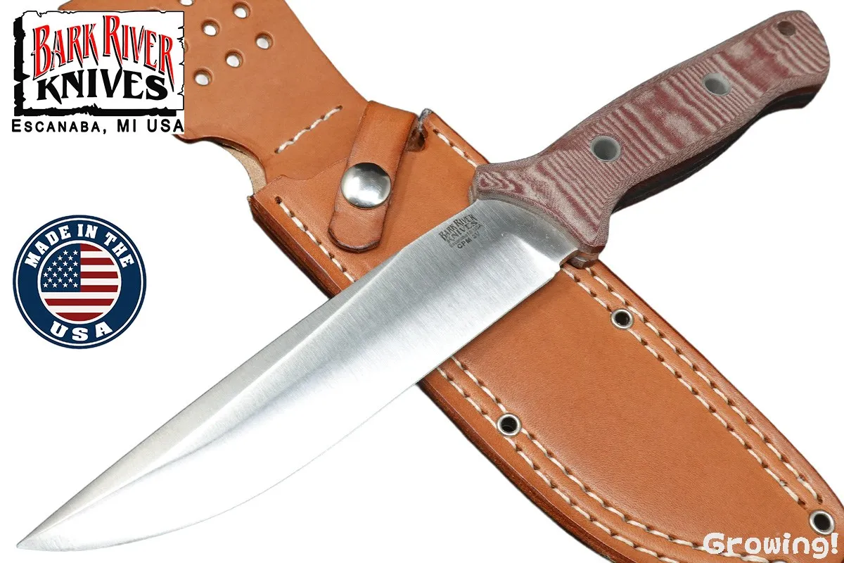 BARK RIVER KNIVES【バークリバー・ナイブス】■ 「ブラボー6」Gen II 【CPM-3V】【レッド マイカルタ】BRAVO 6 フィックスド アメリカ製  【配送料無料】 【廃番】
