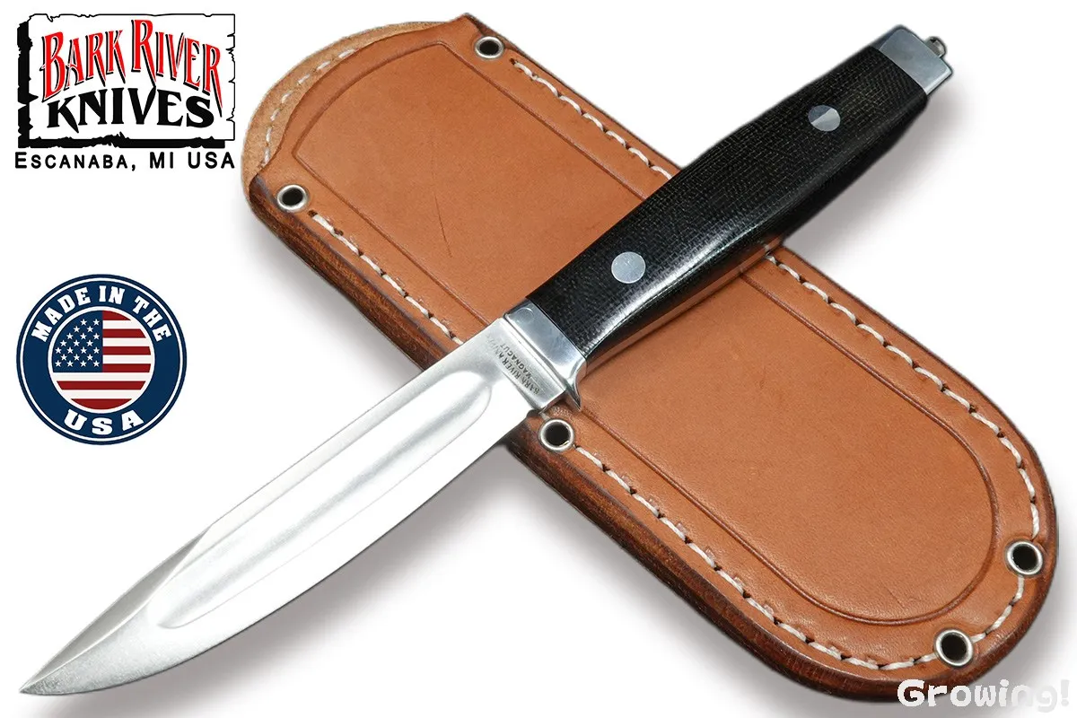 BARK RIVER KNIVES【バークリバー・ナイブス】■ 「カヤック」【MagnaCut】【ブラック マイカルタ】KAYAK フィックスド アメリカ製 【配送料無料】 【廃番】