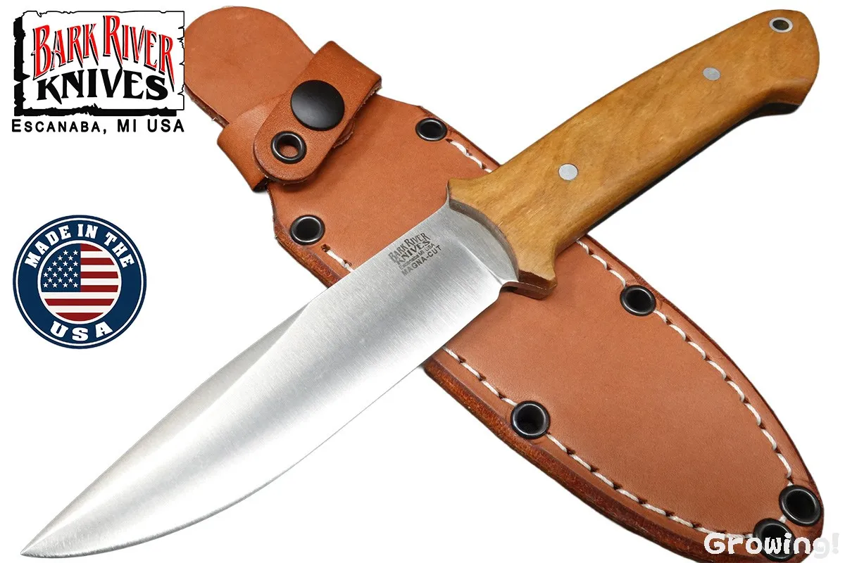 BARK RIVER KNIVES【バークリバー・ナイブス】■ 「レッドフラッグ」【MagnaCut】【チェリー ウッド】RED FLAG フィールド フルタング フィックスド アメリカ製 【配送料無料】 【廃番】