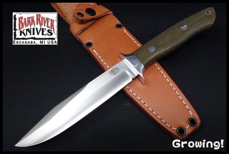 BARK RIVER KNIVES【バークリバー・ナイブス】■ 「スモークジャンパー」【CPM-3V】【グリーン マイカルタ】Smoke Jumper 【配送料無料】