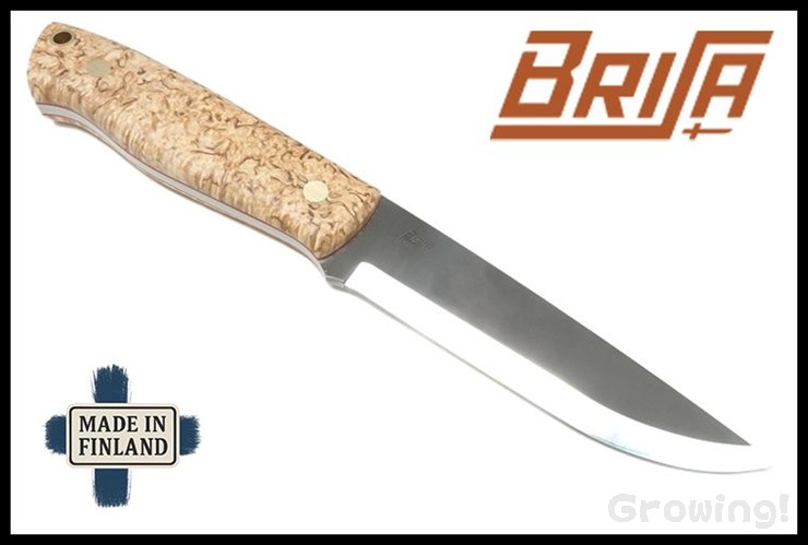 BRISA【ブリサ】■ 「トラッパー115」 【ELMAX】【スカンジ】【カーリーバーチ】北欧ナイフ Trapper ブッシュクラフト 【配送料無料】