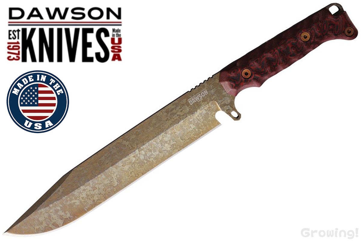 DAWSON 【ドーソン】■ ホールドアウト 【CPM-MagnaCut】【ブラック＆レッド G-10】【カイデックス】Holdout フィックスド アメリカ製 【配送料無料】