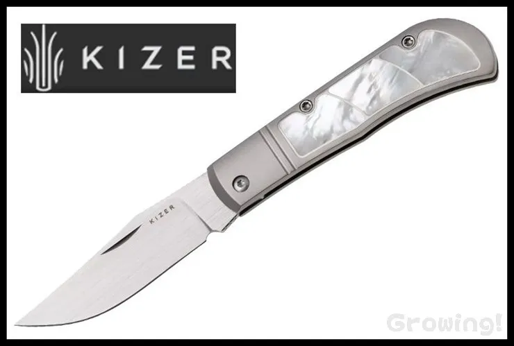 KiZER【カイザー】■ 「トレスル」 【CPM-S45VN】【スリップジョイント】【チタニウム】【マザー オブ パール】Trestle 3761A3 折りたたみ 【配送料無料】