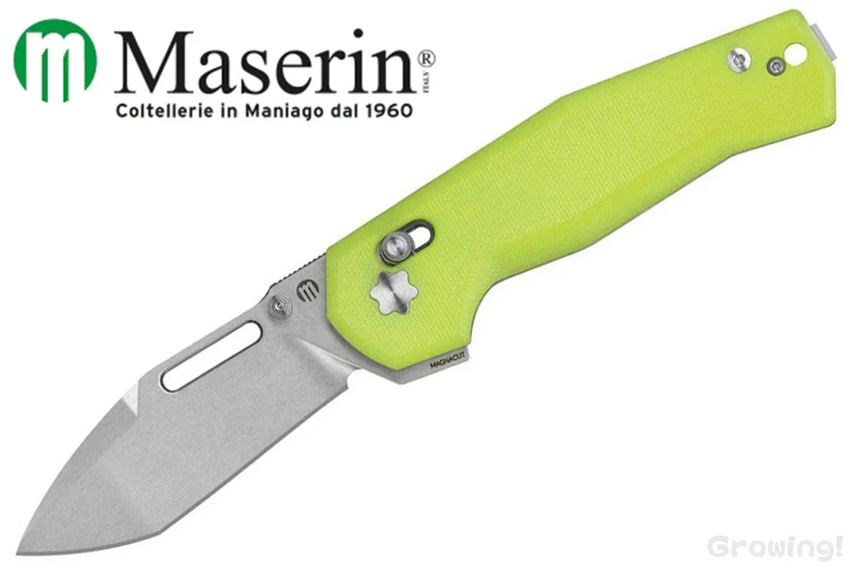 Maserin【マセリン】■ 632 CB-1【MagnaCut】【フリッパー】【クロスバーロック】【ネオンG-10】折りたたみ 【配送料無料】
