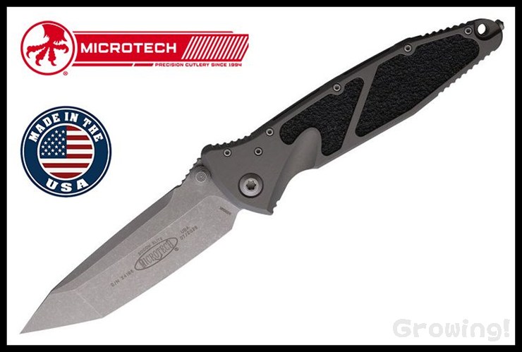 Microtech【マイクロテック】■ ソーコム エリート【M390MK】【グレー アルミニウム】SOCOM ELITE  161-10 APNC 折りたたみ アメリカ製  【配送料無料】