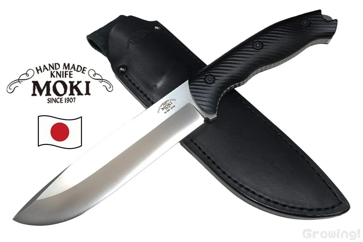 MOKI KNIFE【モキ ナイフ】■ バーグ ロブソン ラギットマン【VG-10W】【コンベックス】【ブラック マイカルタ】Berg Robson ruggedman MK-2024BM-CO-RGM ブッシュクラフト フィックスド 日本製 【配送料無料】 【ポイント7％】