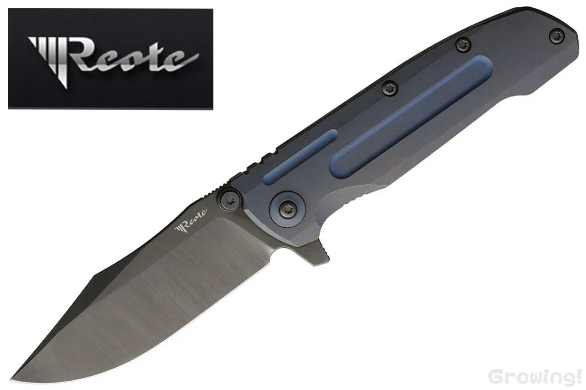 Reate knives【リアートナイフ】■ 「9D-V2」【154CM】【フリッパー】【ブロンズブルー チタニウム】折りたたみ 【配送料無料】