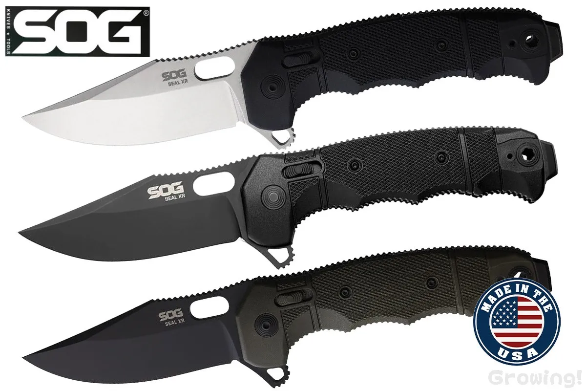 SOG【ソグ】■ SEAL XR 【CPM-S35VN】【XRロック】【GRN】折りたたみ アメリカ製 【配送料無料】