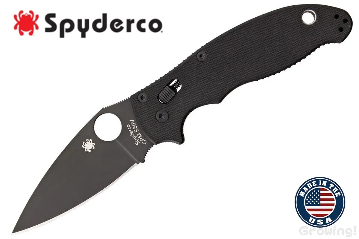 Spyderco【スパイダルコ】■ マニックス2 【ブラック】【S30V】【直刃・波刃】【G-10】Manix2 C101GPBBK2 折りたたみ 【配送料無料】