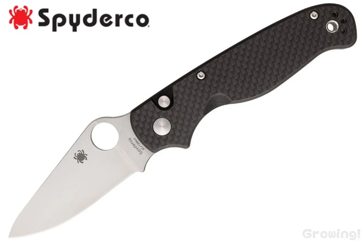Spyderco【スパイダルコ】■ ボタンアップ 【8Cr13MoV】【カーボンファイバー】ButtonUp C275CFP 折りたたみ