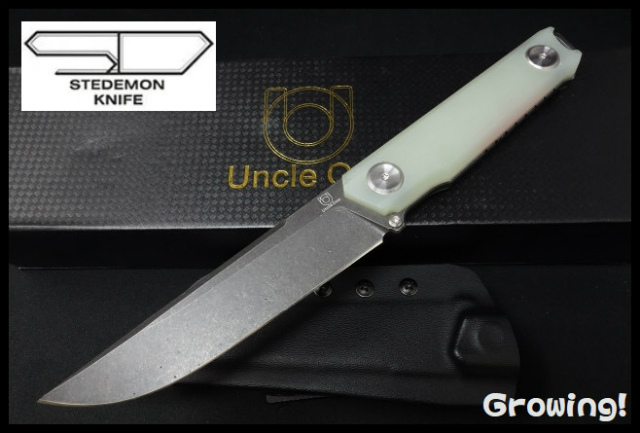 Stedemon【ステドモン】■  「UB-02」アンクルワン ブラック 【10Cr15CoMoV】【ジェードG-10】【カイデックス】UncleOne フィックスド 【廃番】