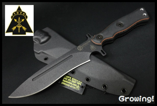 TOPS【トップス】■ 「オペレーター7」 ブラックアウト エディション 【1075カーボン】【マイカルタ ブラックG10】【カイデックス】 【ホイッスル】Operator 7  OP7-02 アメリカ製 【配送料無料】