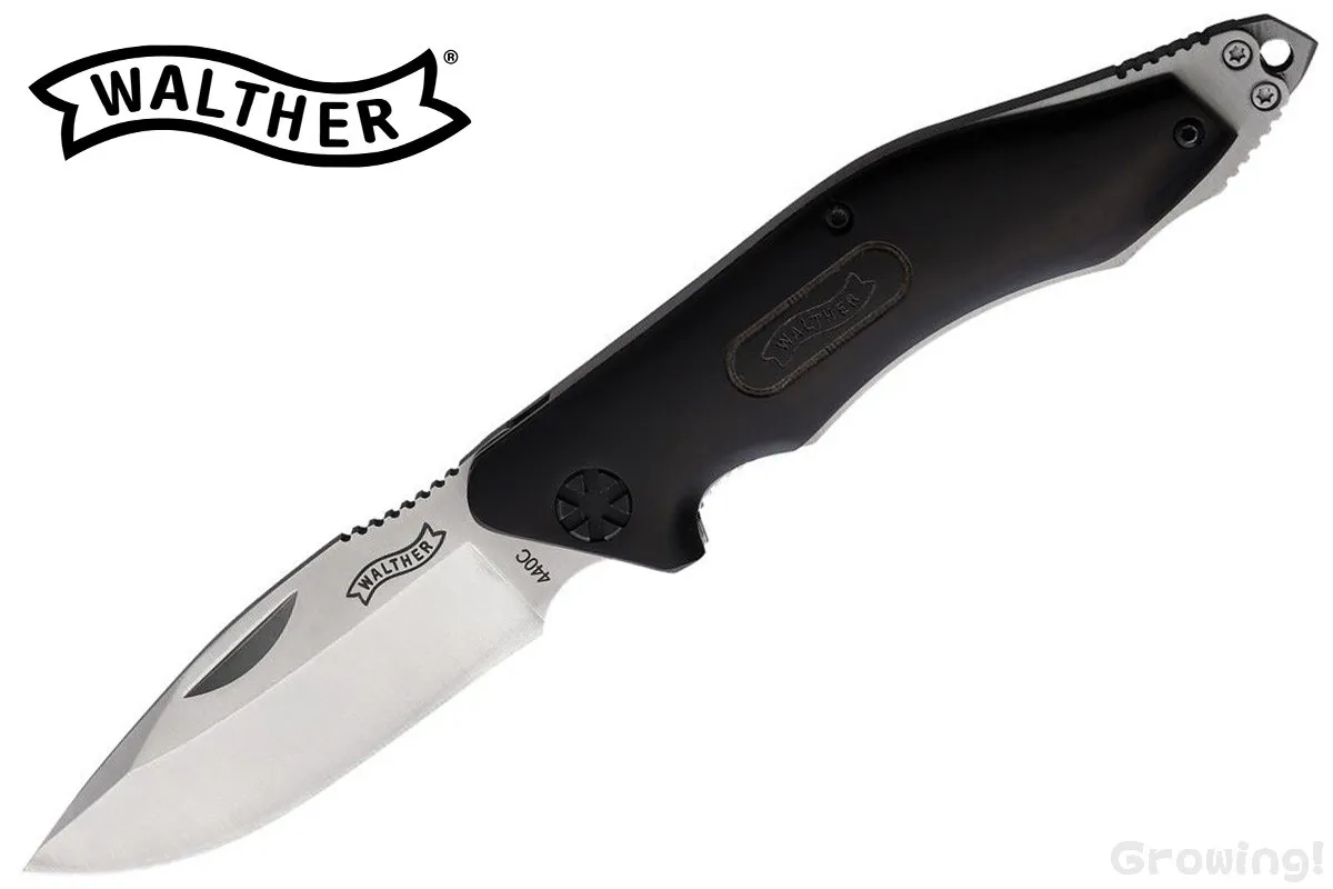 WALTHER【ワルサー】■ BNK-5【440C】【ウッド】折りたたみ アウトドア キャンプ フォールディングナイフ