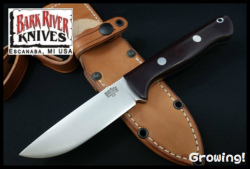 BARK RIVER KNIVES【バークリバー・ナイブス】■ 「ブラボー1」ランプレス 【A-2】【フィールド】【バーガンディ マイカルタ】BRAVO1 ハンティング 【配送料無料】