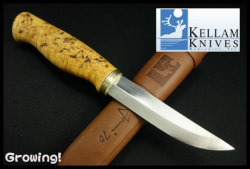 ナイフショップ グローイング Kellam Knives ケラム ナイブス ヨウニ70 ステンレス カーリーバーチ Jouni 70 北欧ナイフ
