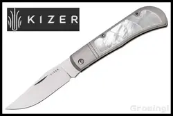 KiZER【カイザー】■ 「トレスル」 【CPM-S45VN】【スリップジョイント】【チタニウム】【マザー オブ パール】Trestle 3761A3 折りたたみ 【配送料無料】