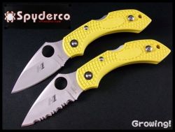 ナイフショップ グローイング Spyderco スパイダルコ New ドラゴンフライ H 1 Dragonfly2 直刃 波刃 C28