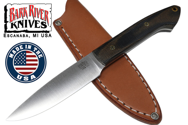 BARK RIVER KNIVES【バークリバー・ナイブス】■ 「バード＆トラウト」【CPM-154】【ブラック＆グリーン マイカルタ】Bird &Trout フィックスド アメリカ製  【配送料無料】 【廃番】