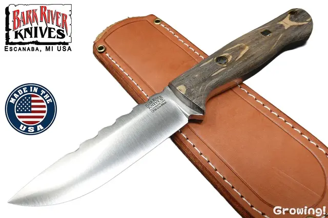 BARK RIVER KNIVES【バークリバー・ナイブス】■ 「ブラボー1」【Cru-Wear】【ファイルワーク】【オーク】 【モザイクピン】BRAVO 1 フルタング フィックスド アメリカ製 【配送料無料】 【廃番】