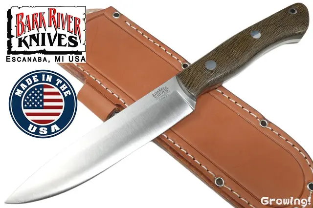 BARK RIVER KNIVES【バークリバー・ナイブス】■ 「オーロラ2」【CPM-3V】【グリーンマイカルタ】AURORA II ブッシュクラフトアメリカ製 【配送料無料】