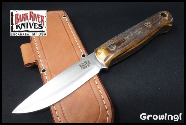 バークリバー  ハイスカンジ　bark bushcrafter Bark River Bushcrafter II CPM 3V, Black Canvas Micarta