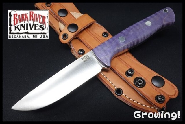 BARK RIVER 5.5ｍｍCPM3V鋼 Mapele柄 本刃付済 中古 ナイフショップ グローイング！□BARK RIVER KNIVES【バーク