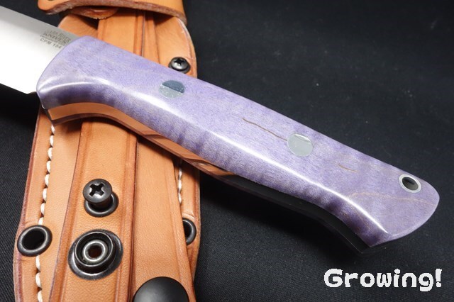 BARK RIVER 5.5ｍｍCPM3V鋼 Mapele柄 本刃付済 中古 ナイフショップ グローイング！□BARK RIVER KNIVES【バーク