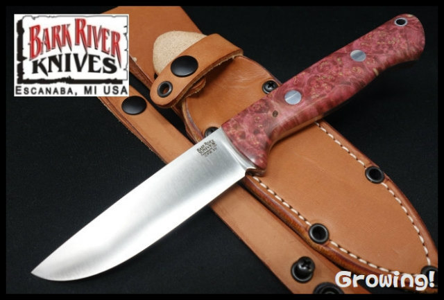 ブライトリバー　イーナンバープロダクツ　ウロコ彫り☆希少☆ ナイフショップ グローイング！□BARK RIVER KNIVES【バークリバー