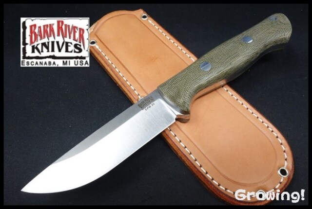 チャン様限定　2021Ver ブラボー1 CPM3V ランプレス ナイフショップ グローイング！□BARK RIVER KNIVES【バーク