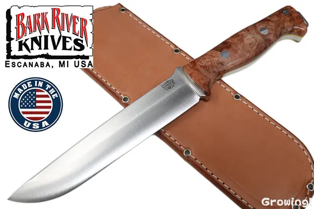 BARK RIVER KNIVES【バークリバー・ナイブス】■ 「ブラボー2」【CPM-3V】【チェリー メープル】 【イエローライナー】 BRAVO 2 フィックスド アメリカ製  【配送料無料】 【廃番】