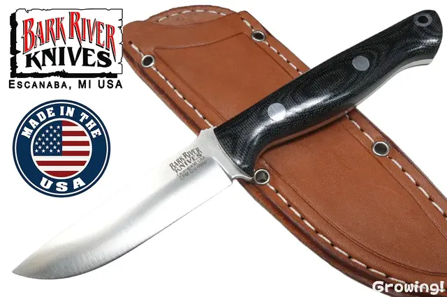 BARK RIVER KNIVES【バークリバー・ナイブス】■ 「ブラボーEDC」【CPM-Cruwear】【ブラック マイカルタ】Bravo コンパクトEDC フィックスド アメリカ製 【配送料無料】 【廃番】