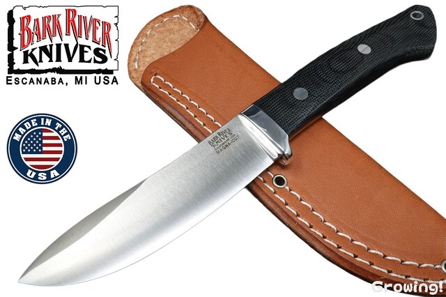 BARK RIVER KNIVES【バークリバー・ナイブス】■ 「クラシック セミスキナー」【MagnaCut】【ブラック マイカルタ】Classic Semi-Skinner フルタング フィックスド アメリカ製 【配送料無料】 【廃番】