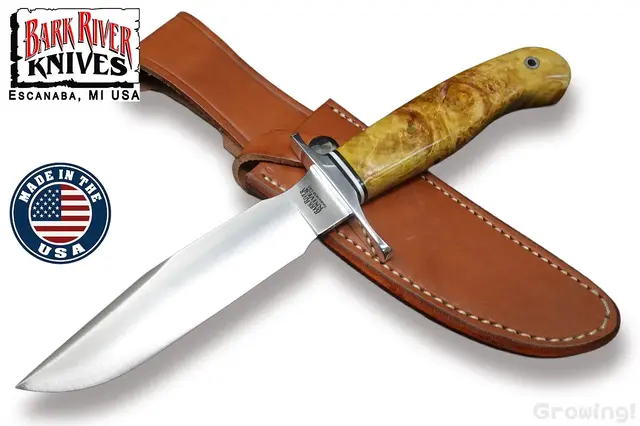 BARK RIVER KNIVES【バークリバー・ナイブス】■ 「モデル5」 【A-2】【ゴールド メープル】model 5 フィックスド アメリカ製 【配送料無料】 【廃番】