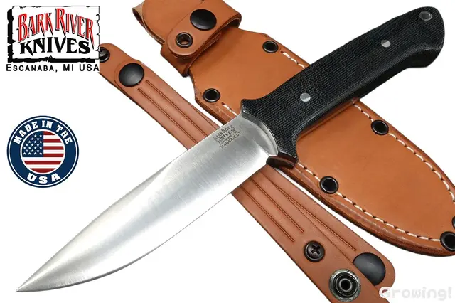 BARK RIVER KNIVES【バークリバー・ナイブス】■ 「レッドフラッグ」【MagnaCut】【ブラック マイカルタ】RED FLAG フィールド フルタング フィックスド アメリカ製 【配送料無料】 【廃番】