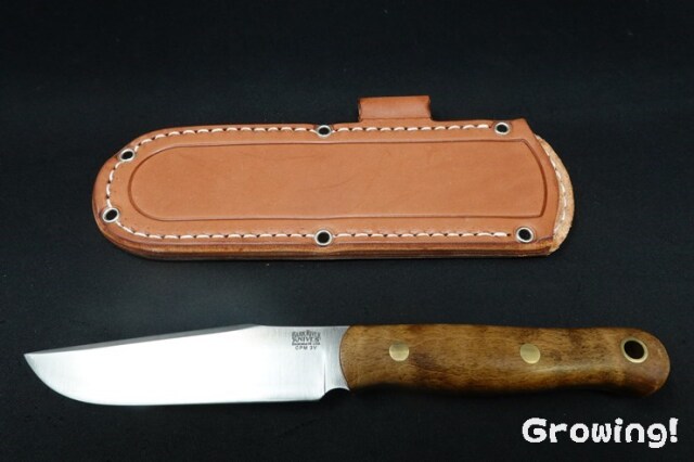 BARK RIVER 5.5mmCPM3V鋼 Mapele柄 本刃付済 中古 ナイフ