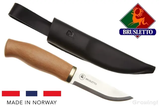 BRUSLETTO【ブルスレット】■ ブルスレットナイブン 【1.4116】【バーチ】ノルウェー製 伝統ナイフ BRUSLETTOKNIVEN 10102 フィックスド