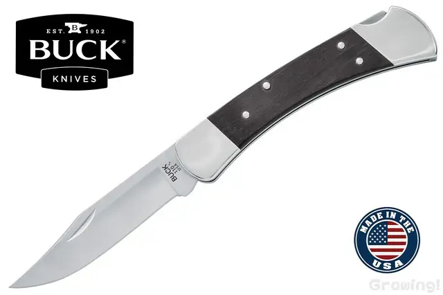 BUCK【バック】ナイフ■ #110 スリム ヘリテイジ エリート フォールディングハンター【MagnaCut】【ニッケルシルバー】【エボニー】110BRS20 Slim Heritage 折りたたみ 伝統スタイル アメリカ製 【配送料無料】