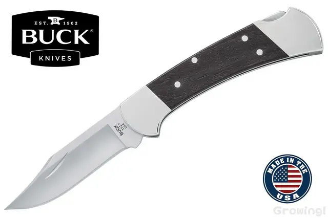 BUCK【バック】ナイフ■ #112 レンジャー 【MagnaCut】【エボニー】 ニッケルシルバー 112BRS RANGER 折りたたみ 伝統スタイル アメリカ製 【配送料無料】